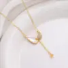 Base para Colgante DIY Estilo Nuevo Mariposa Dulce Flor Calabaza Nácar Natural Cadena para Clavícula Accesorios de Perlas Venta al por Mayor