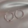 Pendientes de plata y oro, ligeros, de lujo, con diseño de nicho, de alta gama, nuevos y elegantes pendientes de joyería 2023.
