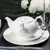 Nuevo juego de vajilla china, juego de mesa, platos de cerámica, plato, cuchara, juego de restaurante personalizado, club, hotel, juego de mesa de cuatro piezas, cuenco