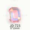 Nova importada cor-de-rosa da menina coração série cor unha afiada fundo nu diamante de alta qualidade super flash joias JD714