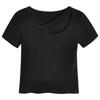 Camiseta de Manga Corta Ajustada con Diseño Hollow-Out de Deseo Puro, Estilo Nuevo Verano 2026, Top para Mujer