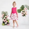 Vestido de Verano Transfronterizo Nuevo Estilo para Niñas Lindas de Algodón al Aire con Diseño Dulce, Vestido de Princesa, Bata de Lujo Ligero