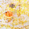 Decoraciones de mesa de estrella de papel metálico dorado con lentejuelas, con un diámetro de 10 milímetros, adecuadas para decoración de mesas, Navidad, ceremonias de graduación, bodas y decoración de fiestas de cumpleaños