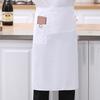 Delantal de Chef 2025 Media Longitud Hotel Mesero Restaurante Cocina Chef Delantal Impermeable Delantal Corto de Chef para Hombres