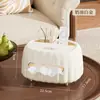 Una caja de papel de succión de aire de crema de un olvido para almacenamiento multifuncional de sala de estar, dormitorio, caja de pañuelos de escritorio de alto valor para uso doméstico