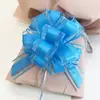 Tamaño Grande Transfronterizo 50 Colores Lisos Organza Flores de Bola Tridimensionales Regalos Navideños Decoración de Bodas Flores Tiradas a Mano