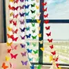 Decorações de borboleta 3D inspiradas em dopamina com fio para vitrines de shoppings, decorações de teto para salas de aula de jardim de infância e arranjos florais criativos