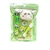Conjunto de Papelaria de Animais Fofos de Desenho Animado, Essencial para o Início das Aulas, Pacote de Presente de Papelaria Panda Capivara, Presente para o Dia das Crianças
