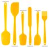 Herramienta para hornear de silicona de una pieza, 6 piezas, raspador de mantequilla, raspador de pastel, espátula para crema de pastel, herramienta para hornear