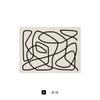Hilo de seda estilo pobreza extrema pintura decorativa abstracta B&B pintura colgante de línea simple pintura decorativa de posada arte de nicho pintura sin marco