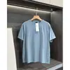 Al0 Camiseta de Verano para Hombre de Color Sólido con Cuello Redondo y Manga Corta, Estilo Coreano, Holgada, Algodón Puro, Peso Pesado, Camiseta Sencilla Versátil de Media Manga
