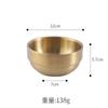 Tazón de Arroz de Acero Inoxidable 304 Dorado de Doble Capa Estilo Coreano Directo, Cena para Niños Pequeños, Cocina Comercial, Encurtidos, Tazón para Sopa
