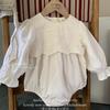 Ropa para Niños Jenny Otoño Nuevo Mono Bordado Floral Patchwork para Bebés Niñas Estilo Coreano Vestido de Princesa