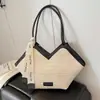 Bolso de Mujer Gran Capacidad Bolso Tote para Viajar Bolso de Hombro Verano Nueva Moda Estilo Coreano Bolso de Paja Al por Mayor