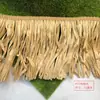 Venta directa de fábrica de accesorios de encaje trenzado con borlas de hierba de PP en stock para decoración de bolsos, accesorios de decoración para faldas de encaje