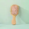 Peine de Masaje con Airbag de Gato Lindo de Dibujos Animados Peine con Cojín de Aire para Niños y Niñas Peine Cosmético Peine de Bambú con Cojín de Aire Peine para Cabello Rizado