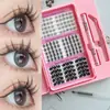 Pestañas postizas transfronterizas de Amazon, europeas, americanas, asiáticas, mestizas, dulces y geniales, doble estilo, segmentadas, fáciles para principiantes, más vendidas, DIY