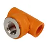 Liansu Ppr Naranja Accesorios para Mejoras del Hogar Juego Completo Tubería de Suministro de Agua Caliente y Fría para Interiores Tubería de Agua Potable Engrosada de 4/6 Pulgadas