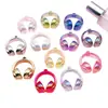 Colgante de Auricular Iridiscente Acrílico Recubierto con UV Encanto de Auricular Simulado Accesorios para Pulseras Collares Joyería DIY