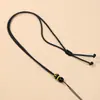 Cordón Sencillo para Collar Adecuado para Usar Joyería Dorada, Cordón para Colgante DIY, Correa de Cuello Trenzada Semi-Terminada, Ajustable