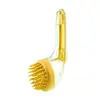 Cepillo de baño para perros mascota gato carda cepillo de masaje de baño de silicona suministros esenciales para el baño de perros