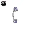 Nuevo Anillo para Ceja Banana de Titanio G23 de Amazon, Stud para Ceja, Bolas de Garra de Dragón, Joyería para Piercing de Aleación de Titanio F136 Anillo para Ceja