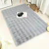 Alfombra Felpuda Estilo Crema de Burbujas 3D con Pelo de Conejo, Estera, Manta de Mesita de Noche para Dormitorio, Cojín para Ventana Saliente de Sala de Estar, Manta para Sofá, Tapete para Mesa de Café