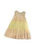Vestido de Malha Patchwork Estilo Férias para Meninas Verão 2026 Novo Macacão de Bebê Vestido Super Fada Princesa