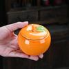 Tarro de Té Cerámico con Forma de Maíz, Juego de Té Pequeño, Recipiente para Polvos Medicinales, Frasco para Frutas, Regalo de Boda, Caja de Regalo Creativa, Tarro de Cerámica para Té a Granel