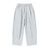 Yidao Vintage 2026 Primavera Novo Japonês Retrô Simples Cor Sólida Clássico Versátil Solto Perna Larga Casual Calça de Moletom