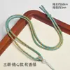 Cordón para Collar Ajustable con Forma de Corazón Tejido a Mano Joyería Duradera Accesorios DIY Cuerda de Colgante Trenzada de Tres Hilos