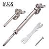 Kit de Guarda-Corpo de Cabo de Aço Inoxidável 316 Conector de Guia de Cabo de Aço Conector de Extremidade Articulada de 180 Graus