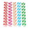 Canudos de Papel Descartáveis Listrados Coloridos Padrão Estrela Coração Colorido Canudos Coloridos Puros Ecologicamente Corretos Degradáveis Grau Alimentício