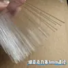 Tiras finas de acrílico transparentes, 1 mm de diâmetro, sólidas e flexíveis, adequadas para decorações de casamento DIY.
