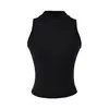 Conjunto de Tres Piezas para Mujer: Cárdigan de Cuello Alto sin Mangas, Pantalones de Campana, Estilo Spicy Girl - Novedad Otoño, Sentido de Alta Gama, Temperamento, Corte Ajustado, Traje de Color Sólido