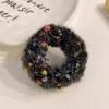 Anillo de pelo grande de felpa de otoño e invierno, lindo y pequeño viento fragante que no daña la cabeza de la bola de pelo, color caramelo, cuerda de cabeza de niña de alta elasticidad