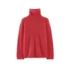 26 Suéter Juvenil Estilo Coreano Nuevo Otoño/Invierno Cuello Alto Holgado Capa Base Básica Suéter de Lana Relajado Puyuan