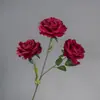 Rosa Artificial Venta al por mayor Transfronteriza Amazon Individual 3 Cabezas Rosa Artificial de París Flor Artificial Flor de Boda Pared de Flores DIY