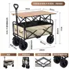 Carro de camping plegable remolque de camping carretilla de mano plegable para exteriores carrito de picnic carrito de puesto