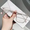 Novos Óculos Anti-Luz Azul, Ultraleves, Armação Grande, Rosto Liso, Podem Ser Equipados com Lentes de Grau, Mesmo Estilo de Celebridades da Internet, Simples, Moderno e de Alta Qualidade