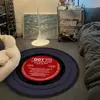 Dormitorio Minimalista en Blanco y Negro para Niños Alfombra Negra 8 Esterilla Antideslizante para Piso 8 Sala de Estar en Casa Foto Ins Cama de Dormitorio