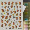 Lindas Pegatinas para Uñas de Personas Estrella, Múltiples Paquetes Mixtos, Pegatinas 3D Impermeables Adorables de Personas Estrella para DIY en Relieve, Modelo SL