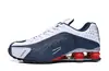 Zapatos Shox R4 de Columna de Aire Aumentadores de Altura Zapatos Deportivos con Pilares de Efecto Resorte Transfronterizos Putian Blanco Azul Rojo Puro Original