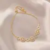 Anillo de Diamante Estilo Ins Europeo y Americano Pulsera de Amor Pulsera de Moda Retro para Mujer Regalo para Novia Joyería de Celebridad de Internet