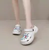 Zuecos de suela gruesa Eva Zapatos de jardín Oso lindo Zapatos cerrados para mujer Transpirables para exteriores Moda Zapatos de playa