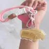 Llavero Dorado Shuibei con Diseños de Casa, Dinero y Coche, Oro Puro 999, Cadena para Teléfono, Colgante para Bolso, Regalo