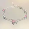 Arcoíris de verano ~ pulsera de nicho de color pequeño y fresco dopamina pulsera elástica de alta gama para mujer de verano al por mayor