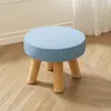 Taburete Pequeño para Uso en Casa, Taburete Bajo Pequeño, Taburete Redondo de Madera Maciza, Taburete Hongo, Banco Lindo para Niños, Taburete Suave para Sentarse, Taburete Creativo para Cambiarse los Zapatos