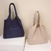 Bolso tote bordado con letras estilo coreano para mujer, nuevo, de gran capacidad, ligero, de tela de nailon, bolso de mano casual de hombro cruzado