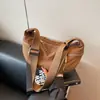 Bolsa de Bolinho Estilo Coreano 2025 para Mulheres, Bolsa Versátil para Trabalho e Deslocamento, Bolsa Transversal, Bolsa Grande para Esportes sob o Braço, Toque de Luxo